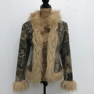 Wilsons Leather Faux Shearling Camo Jacket Wilson's Leather Size